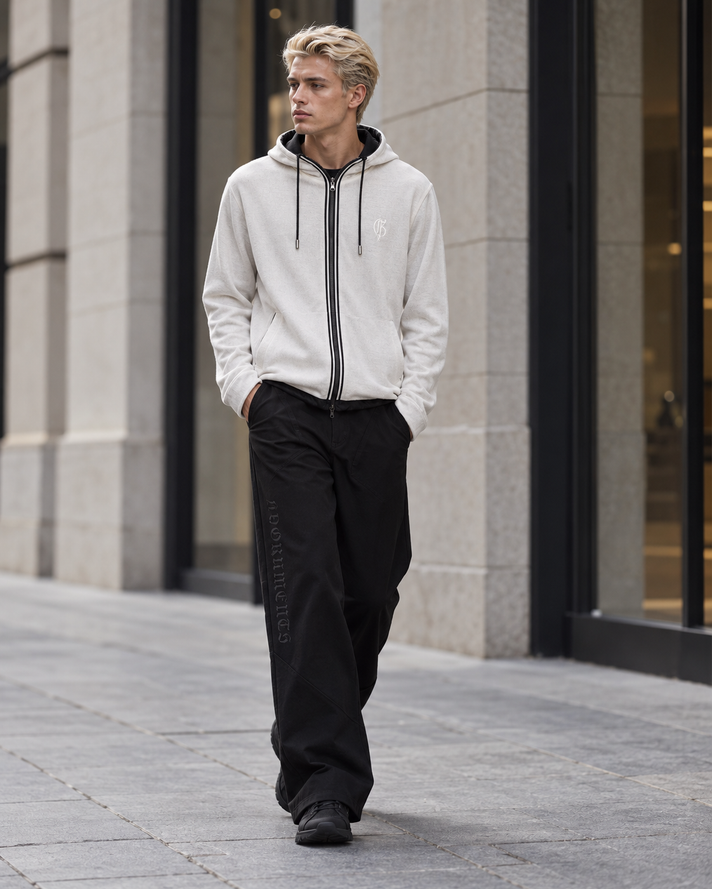 White reversible rain jacket