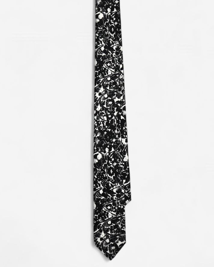 Lunar New Year Spiral Buddha Silk Tie