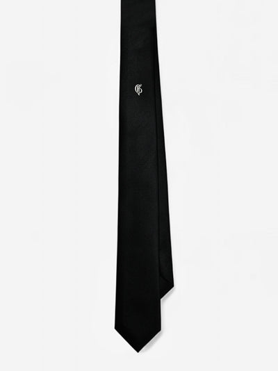 Lunar New Year Black Silk Tie