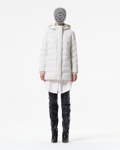 WHITE PADDED COAT