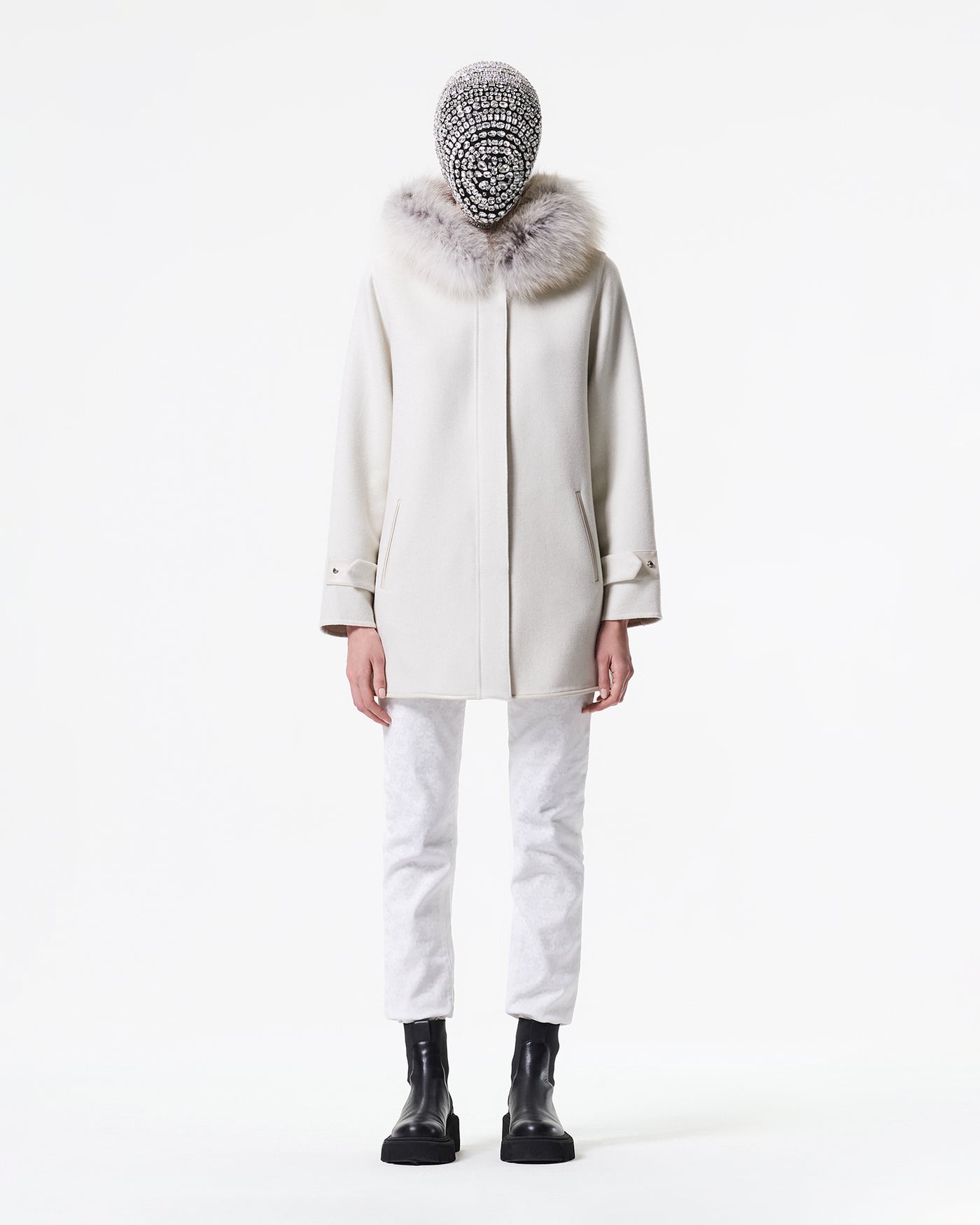 HOODED COAT IN CASHMERE BLEND