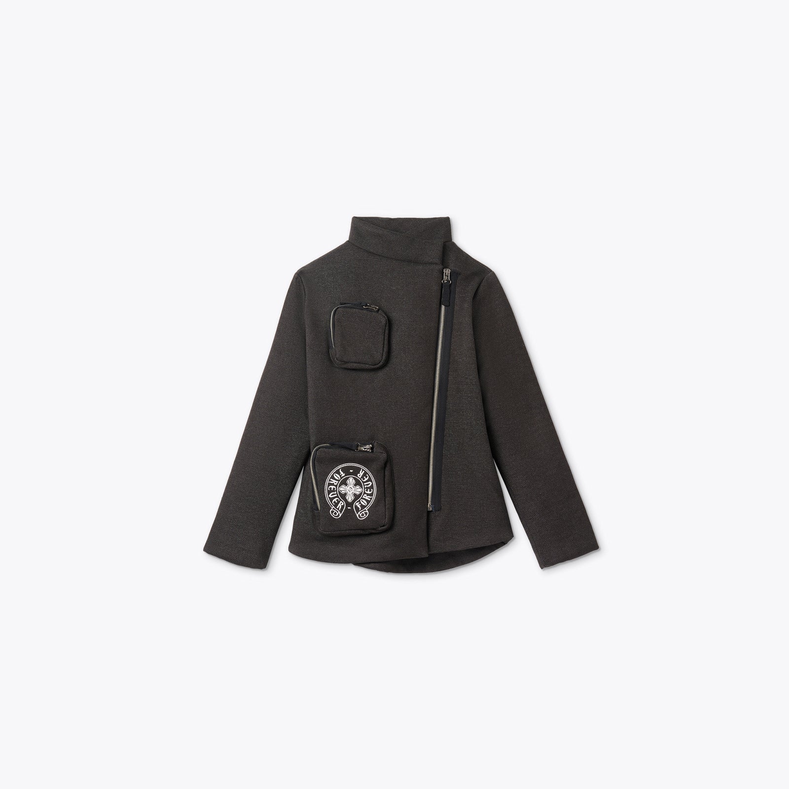 黑色机车风格夹克