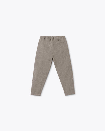 TWEED CARROT-FIT PANTS