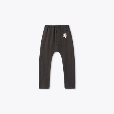 SLIM HAREM PANTS WITH LOGO