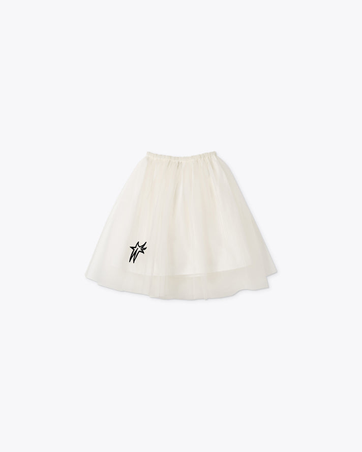 WHITE TULLE SKIRT