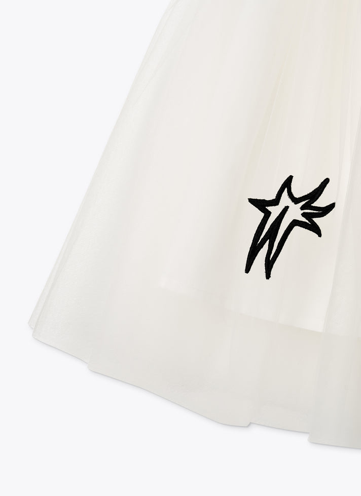 WHITE TULLE SKIRT
