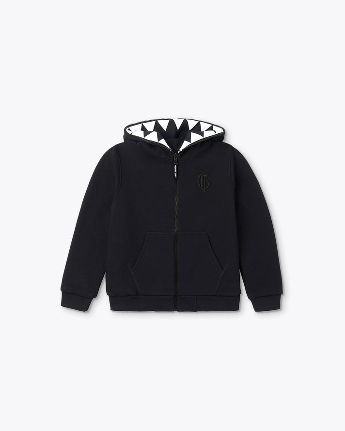 COTTON HOODIE WITH ZOMBI PRINT