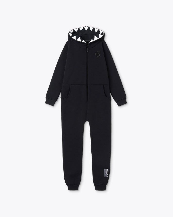 ZOMBI印花黑色连体裤