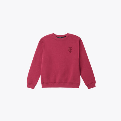 PINK SWEATER WITH ROUND NECK