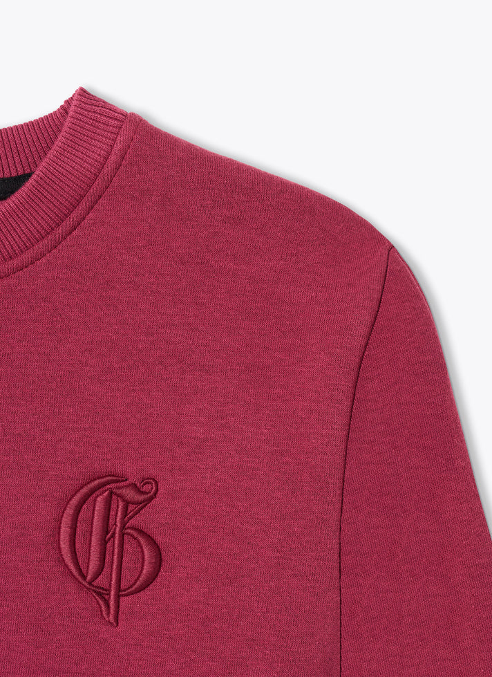 PINK SWEATER WITH ROUND NECK