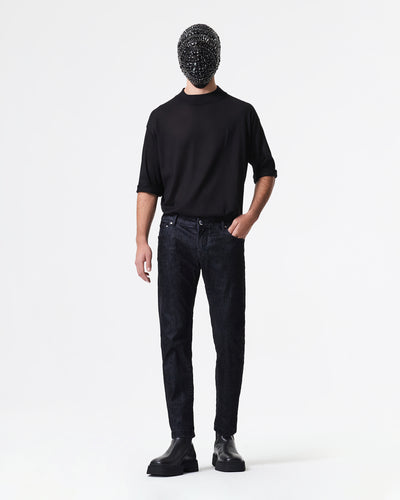 FIVE POCKET BLACK JEANS