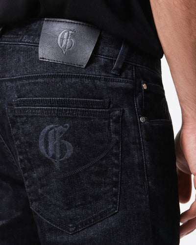 FIVE POCKET BLACK JEANS