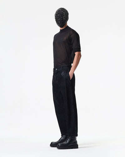 BLACK PANTS IN COTTON BLEND