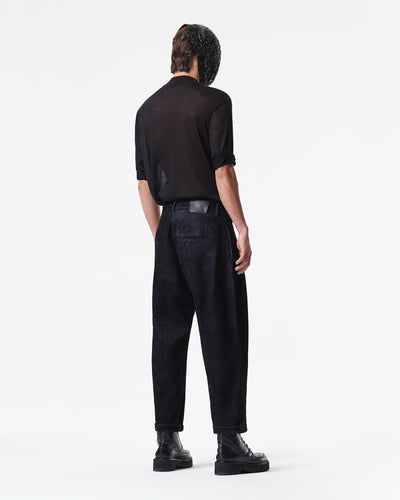 BLACK PANTS IN COTTON BLEND