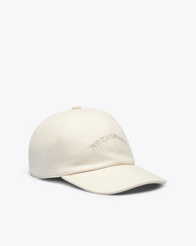 BEIGE CASHMERE BASEBALL CAP