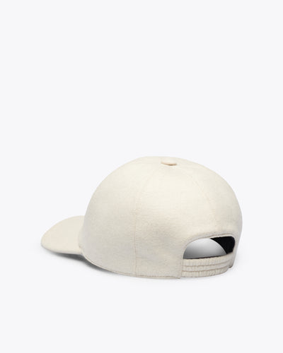 BEIGE CASHMERE BASEBALL CAP