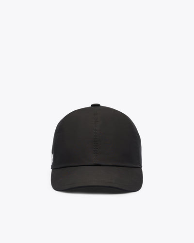 BLACK SILK BASEBALL CAP