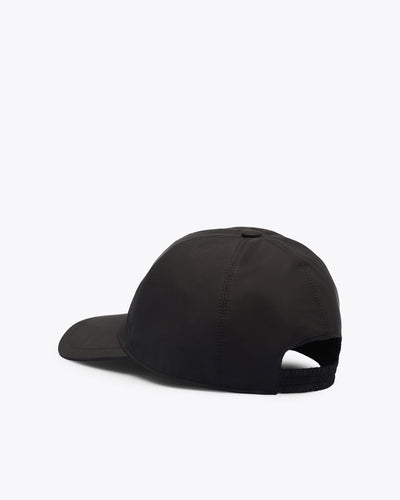 BLACK SILK BASEBALL CAP