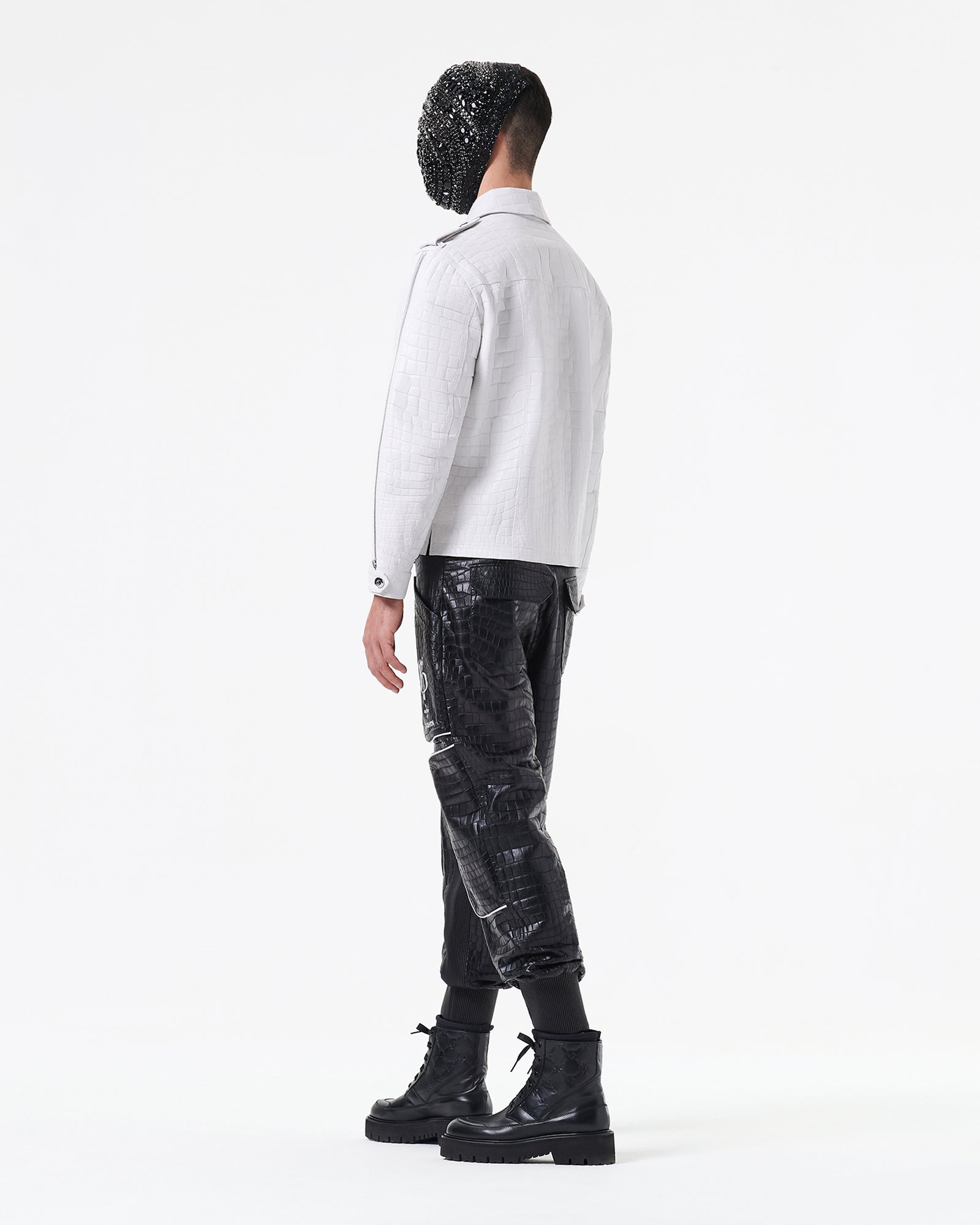 WHITE CROCODILE JACKET