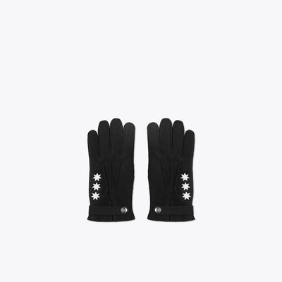 BLACK SHEARLING GLOVES