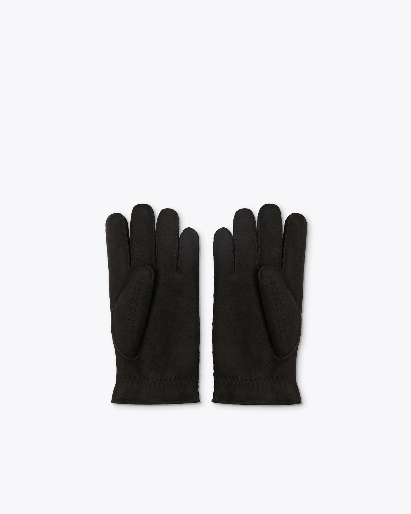 BLACK SHEARLING GLOVES