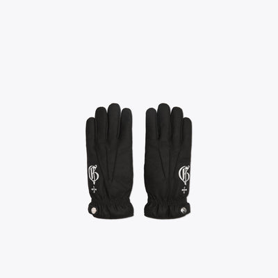 BLACK CASHMERE BLEND GLOVES