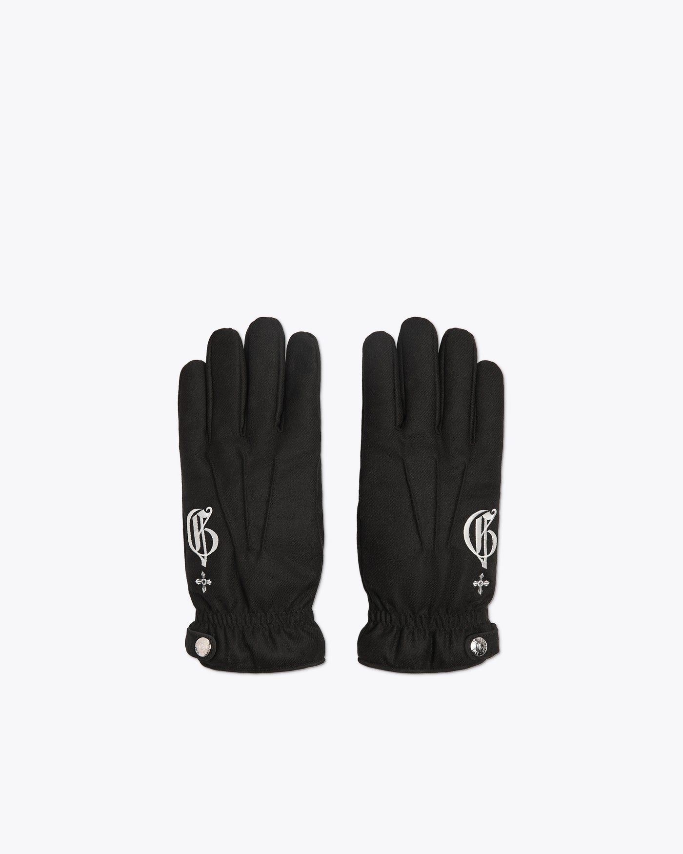 BLACK CASHMERE BLEND GLOVES