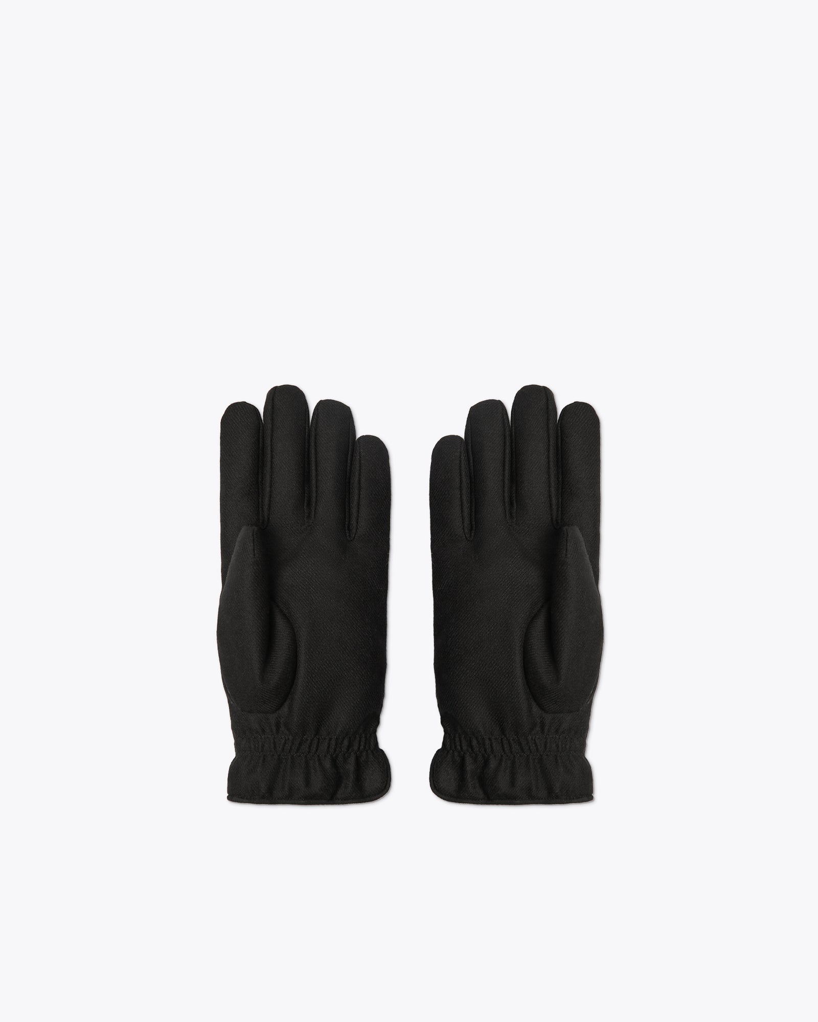 黑色羊绒混纺手套