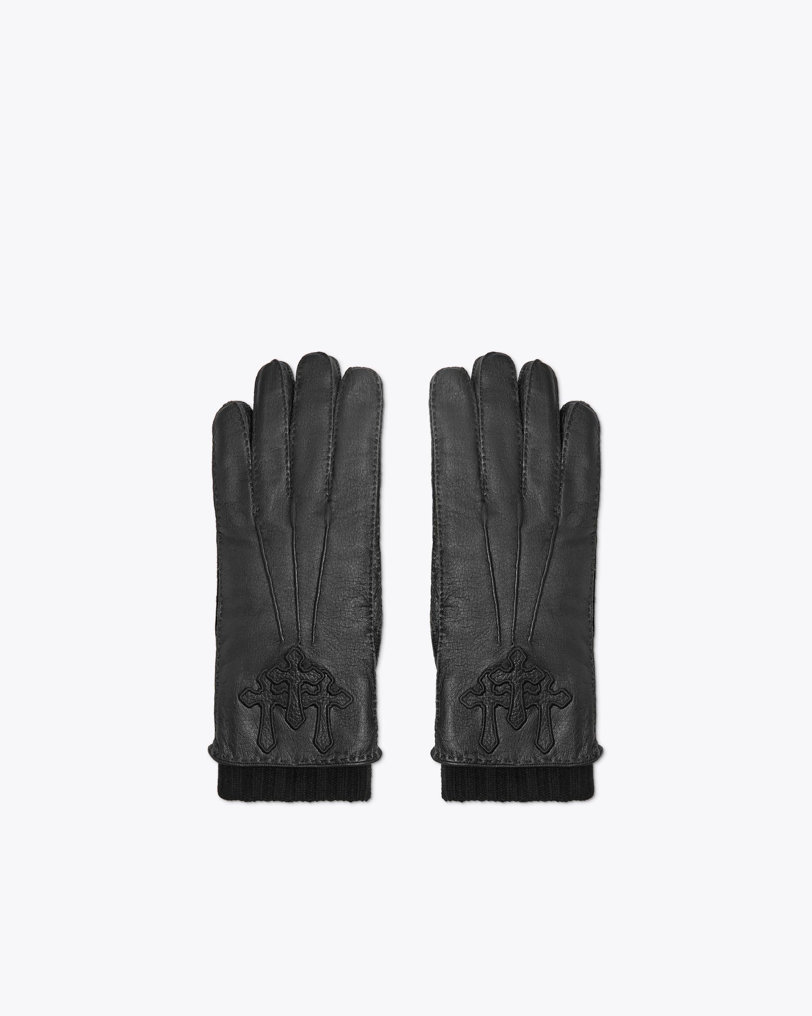 BLACK LEATHER GLOVES