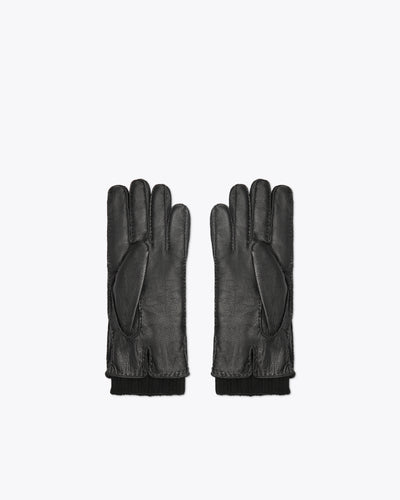 BLACK LEATHER GLOVES