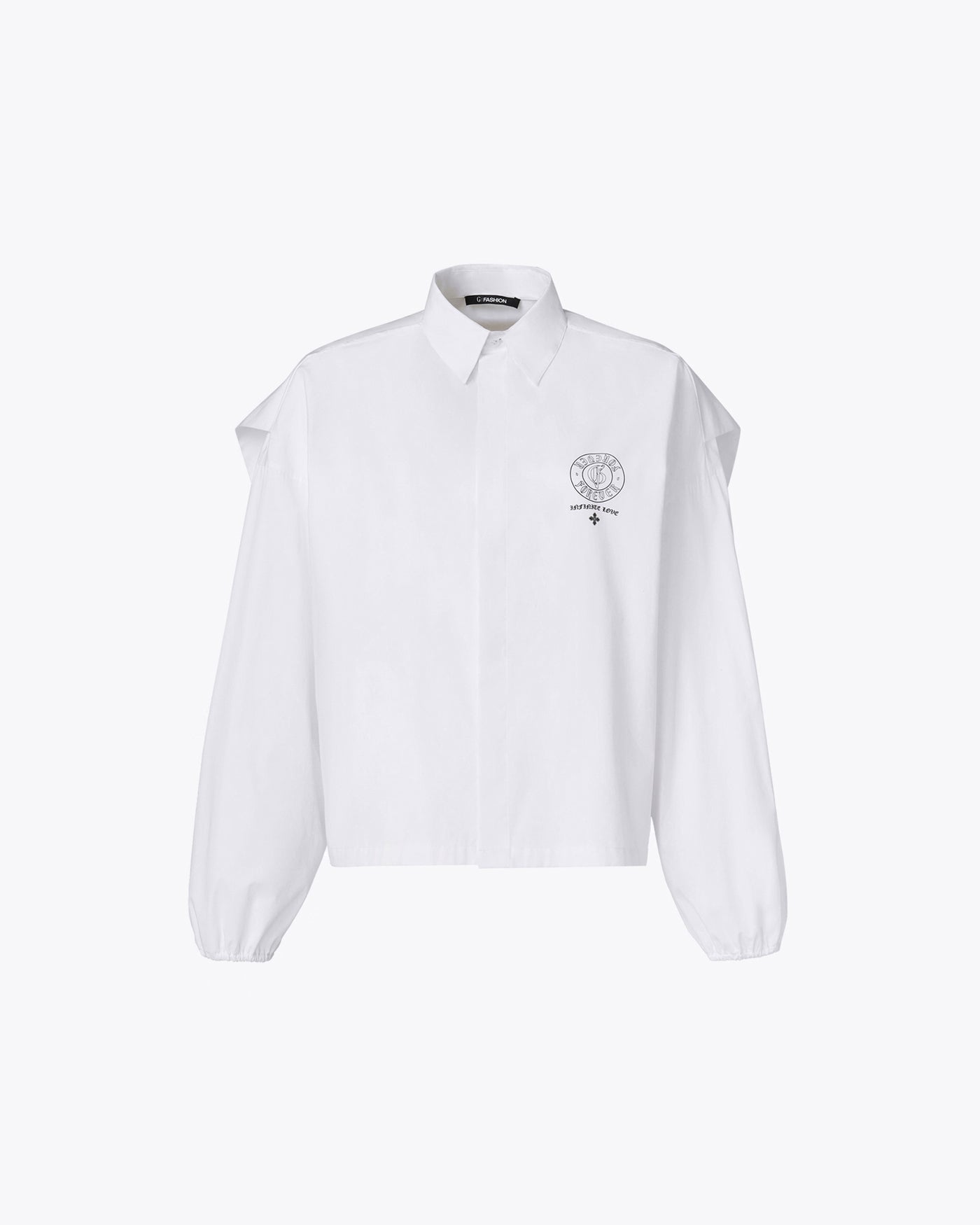 WHITE COTTON OVERSHIRT