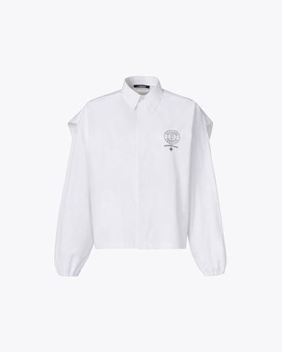 WHITE COTTON OVERSHIRT