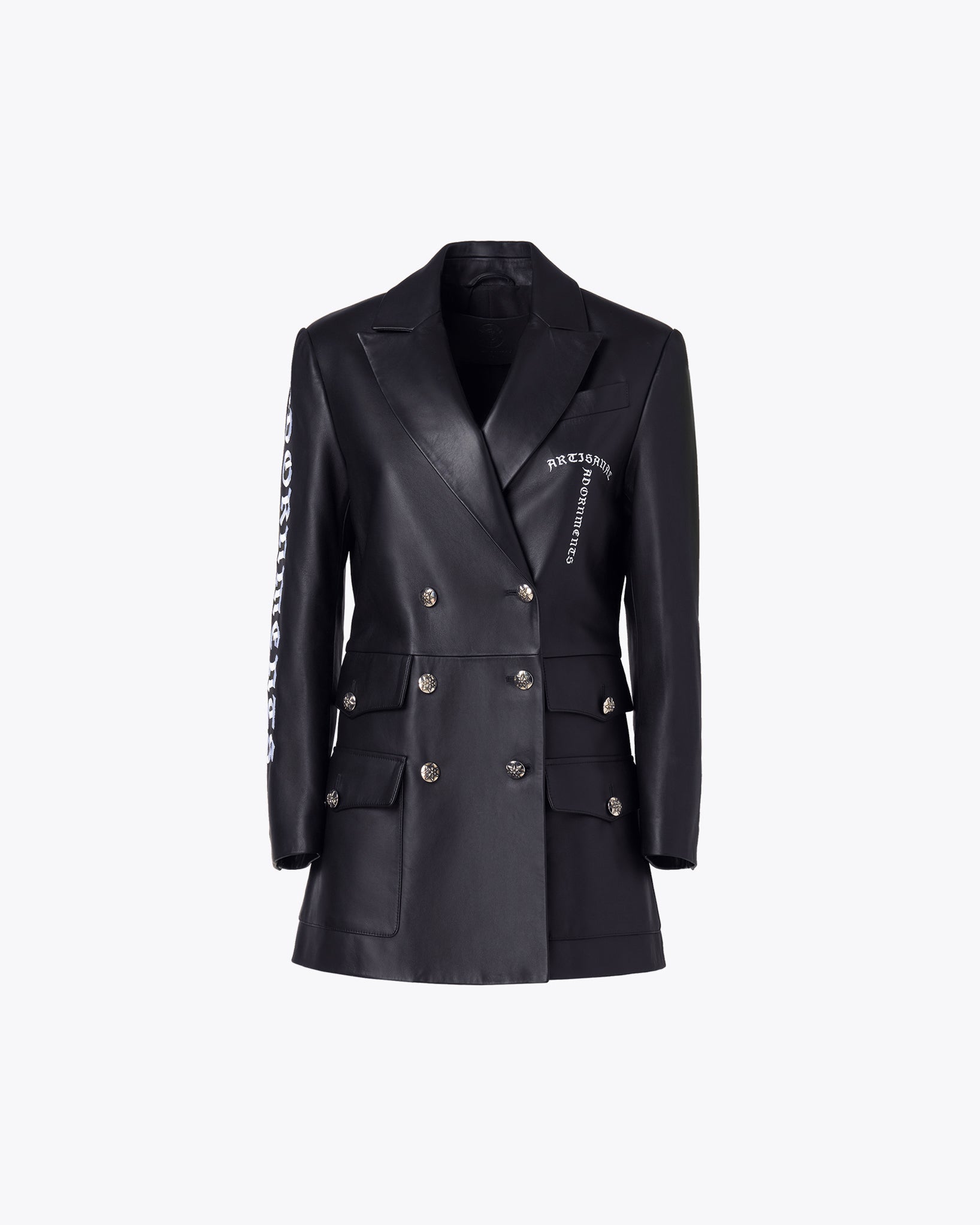 NAPPA羔羊皮双排扣大衣