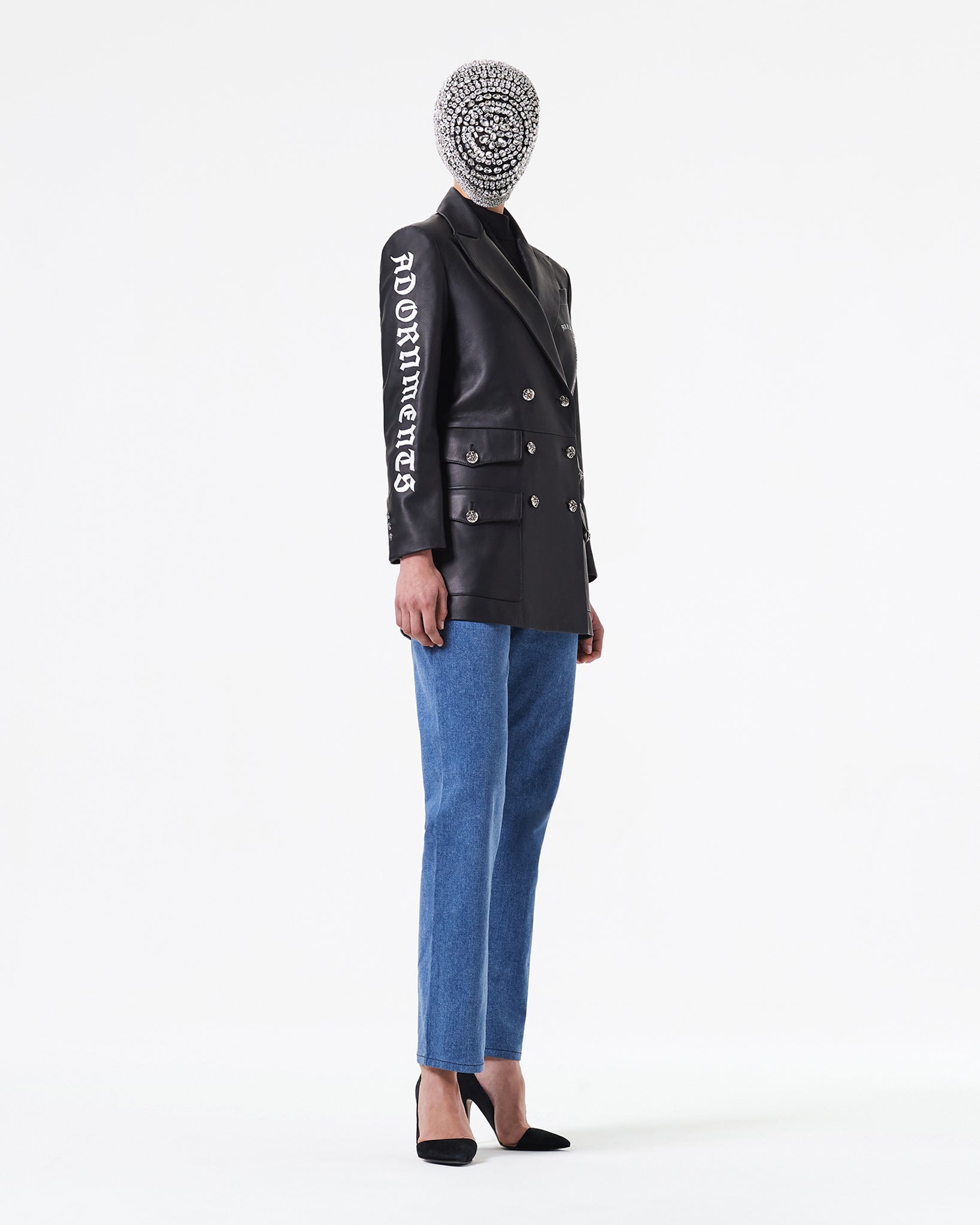 NAPPA羔羊皮双排扣大衣