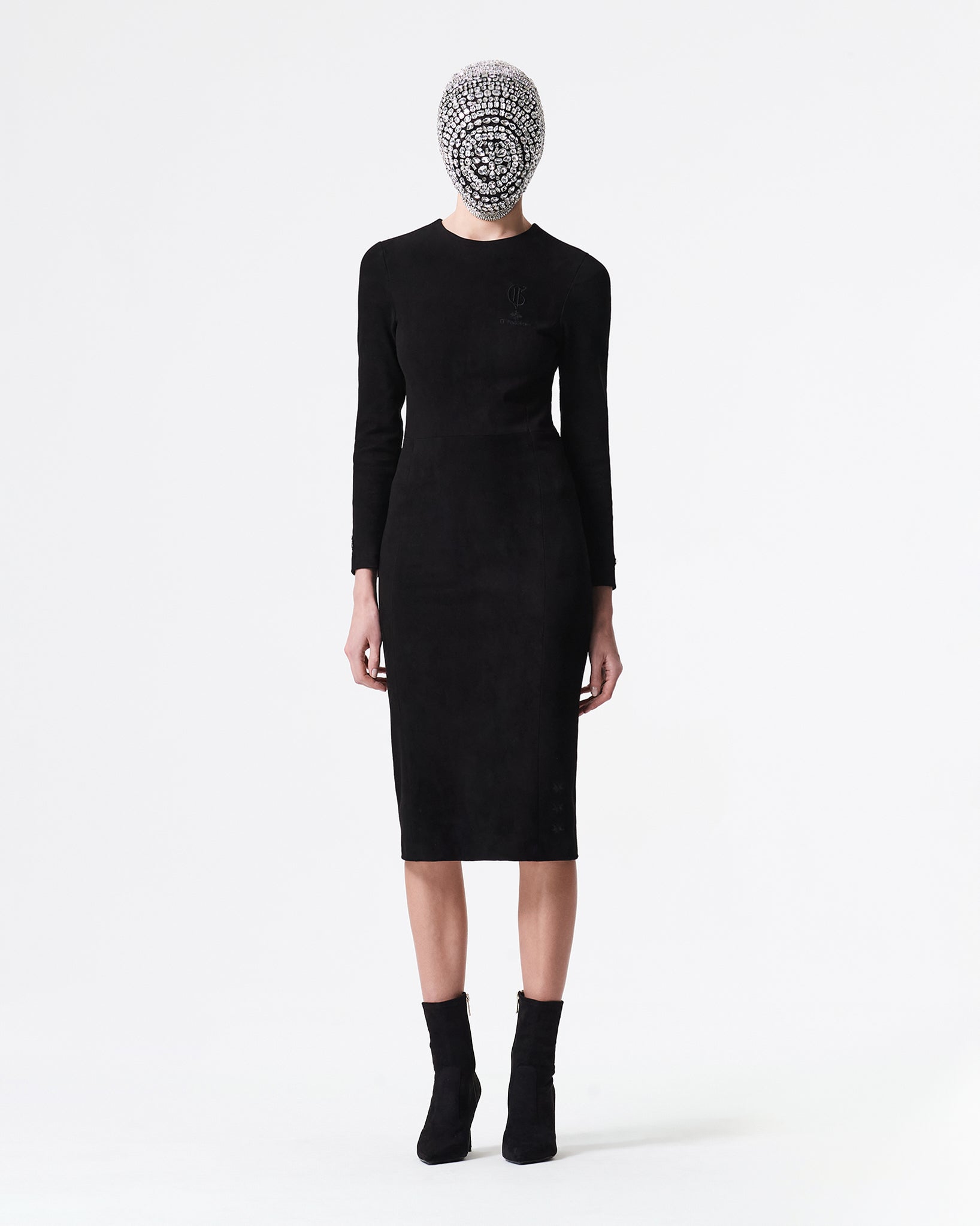 BLACK GOAT SUEDE DRESS G|Forever BLACK GOAT SUEDE DRESS G|Forever