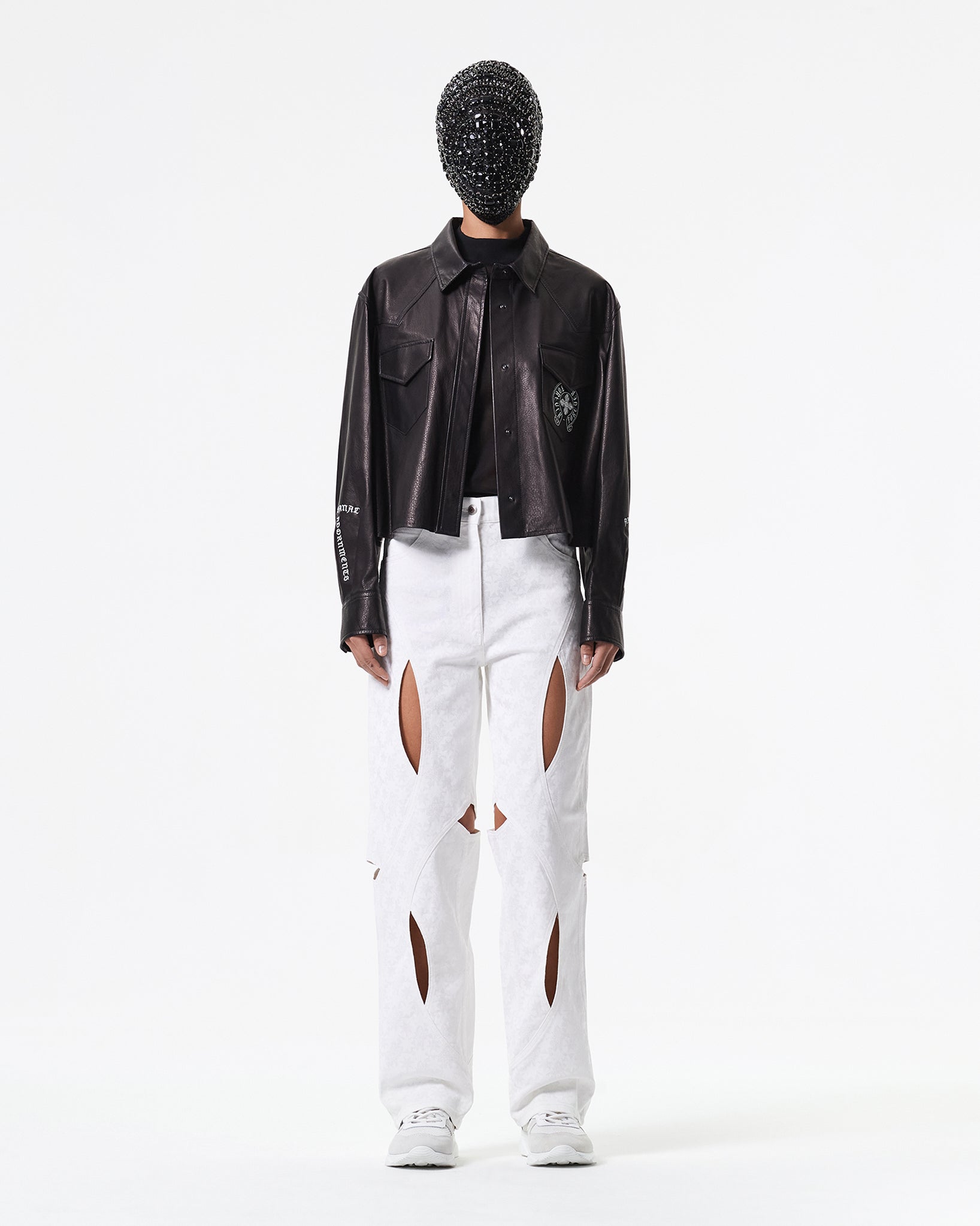 黑色柔软的NAPPA皮衬衫