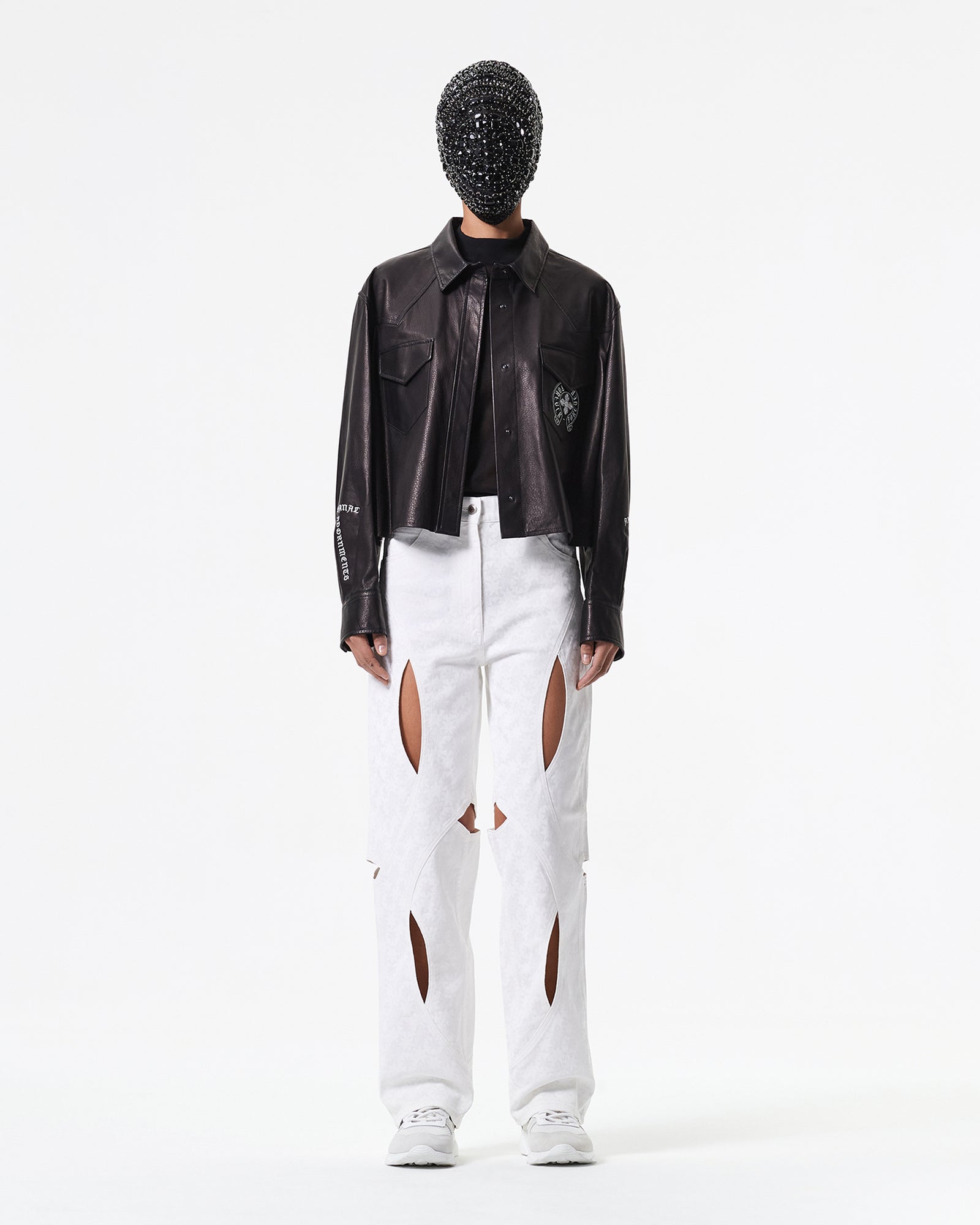 黑色柔软的NAPPA皮衬衫