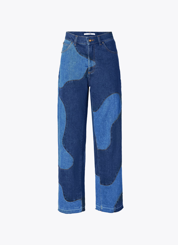 CLEAR STAINED DENIM PANTS - G|Forever