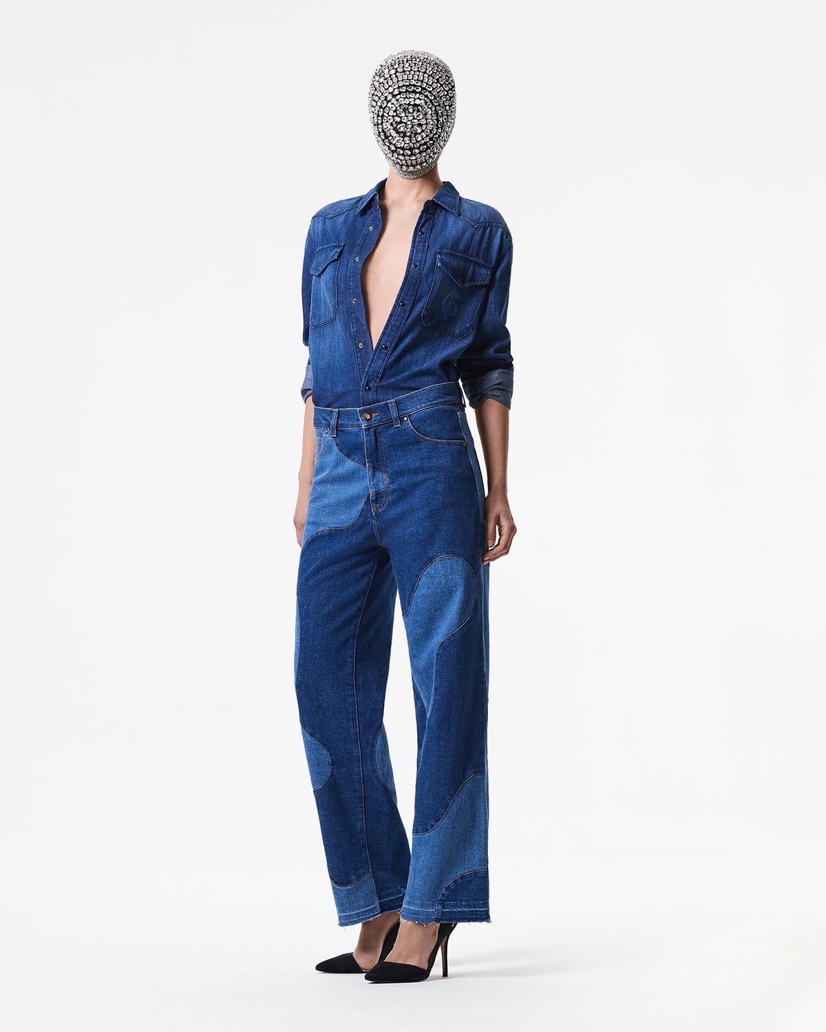 CLEAR STAINED DENIM PANTS - G|Forever