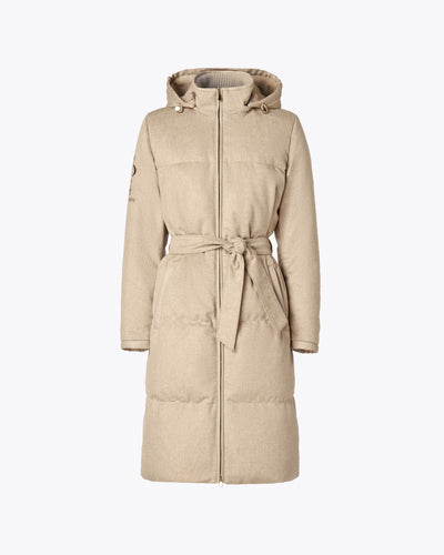 KNEE-LENGTH CASHMERE PARKA