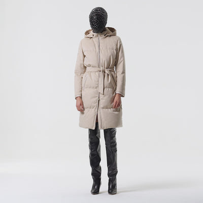 KNEE-LENGTH CASHMERE PARKA