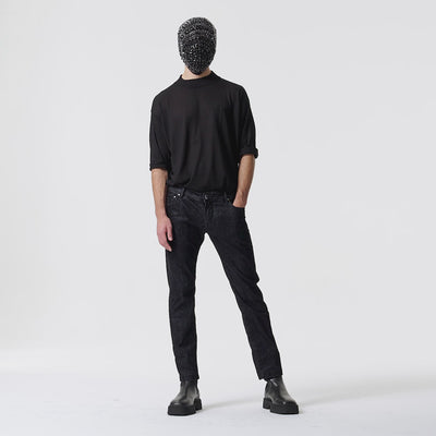 FIVE POCKET BLACK JEANS